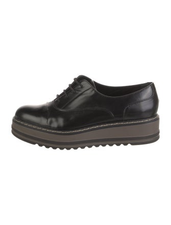 Barney's New York Leather Fringe Trim Accent Oxfords