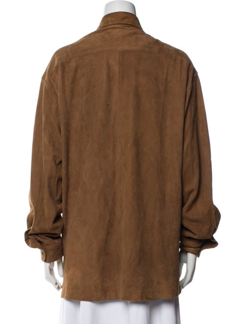 Barney's New York Leather Utility Jacket