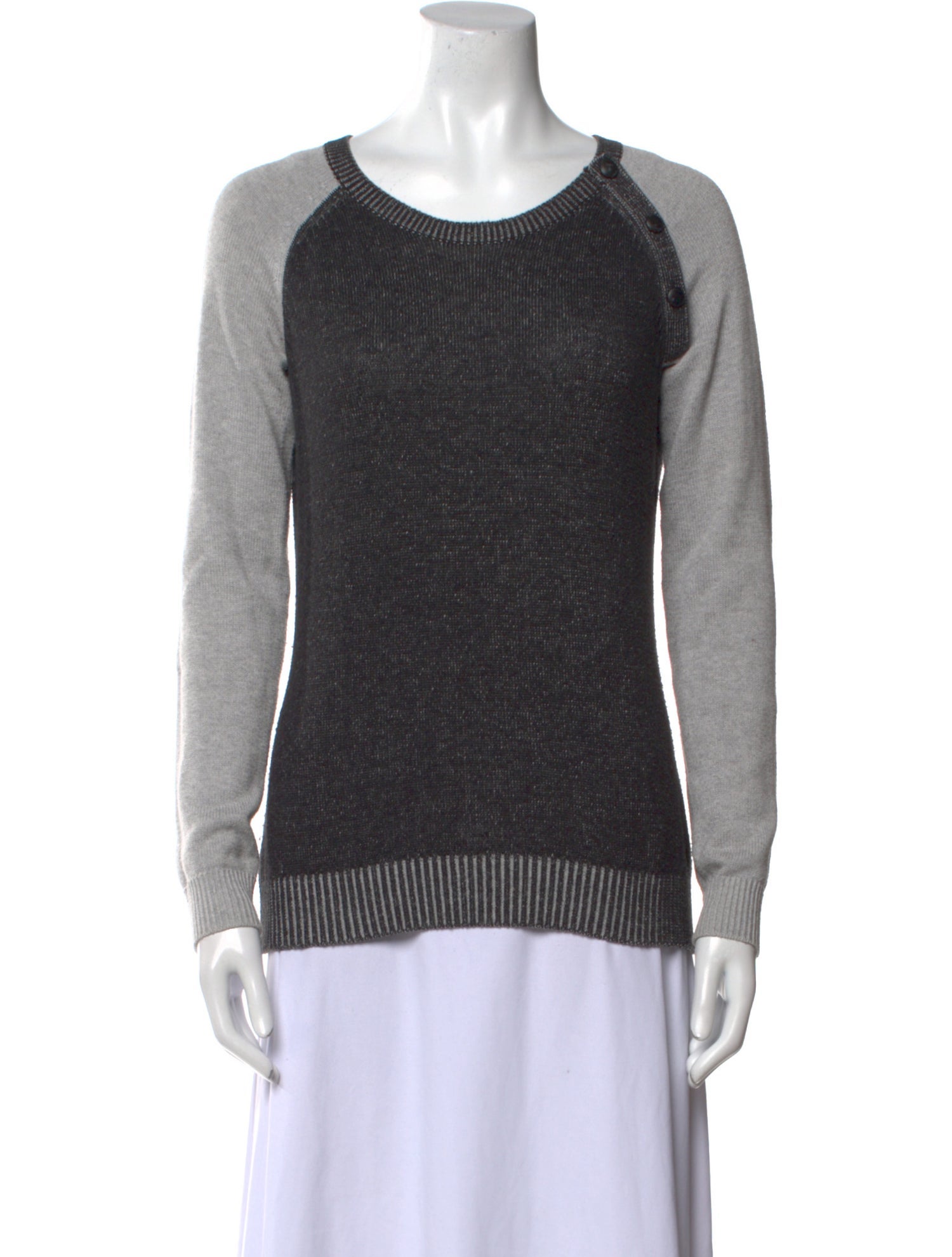 Barney's New York Scoop Neck Sweater