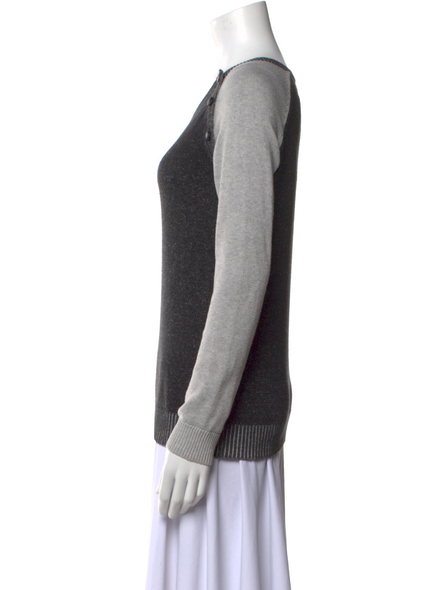 Barney's New York Scoop Neck Sweater