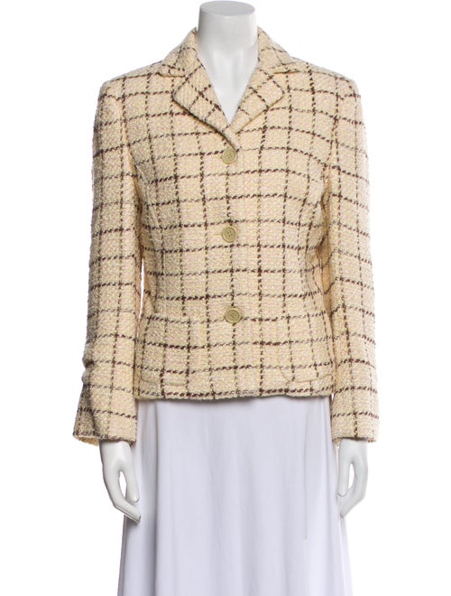 Barney's New York Tweed Pattern Blazer