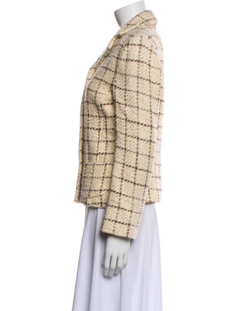 Barney's New York Tweed Pattern Blazer