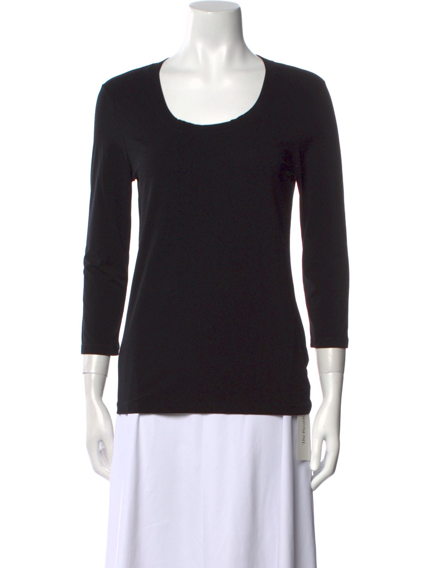 Barney's New York Scoop Neck Three-Quarter Sleeve T-Shirt