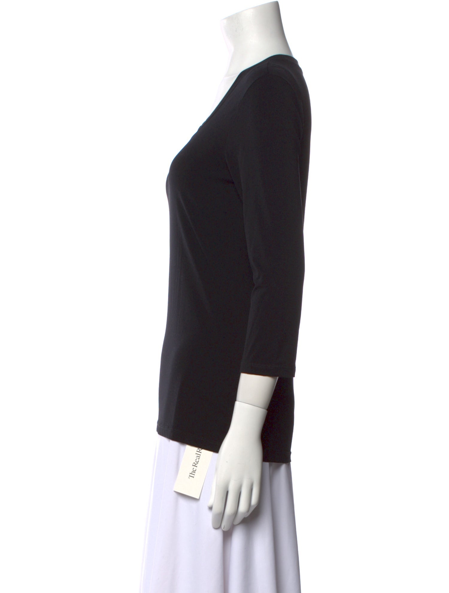 Barney's New York Scoop Neck Three-Quarter Sleeve T-Shirt