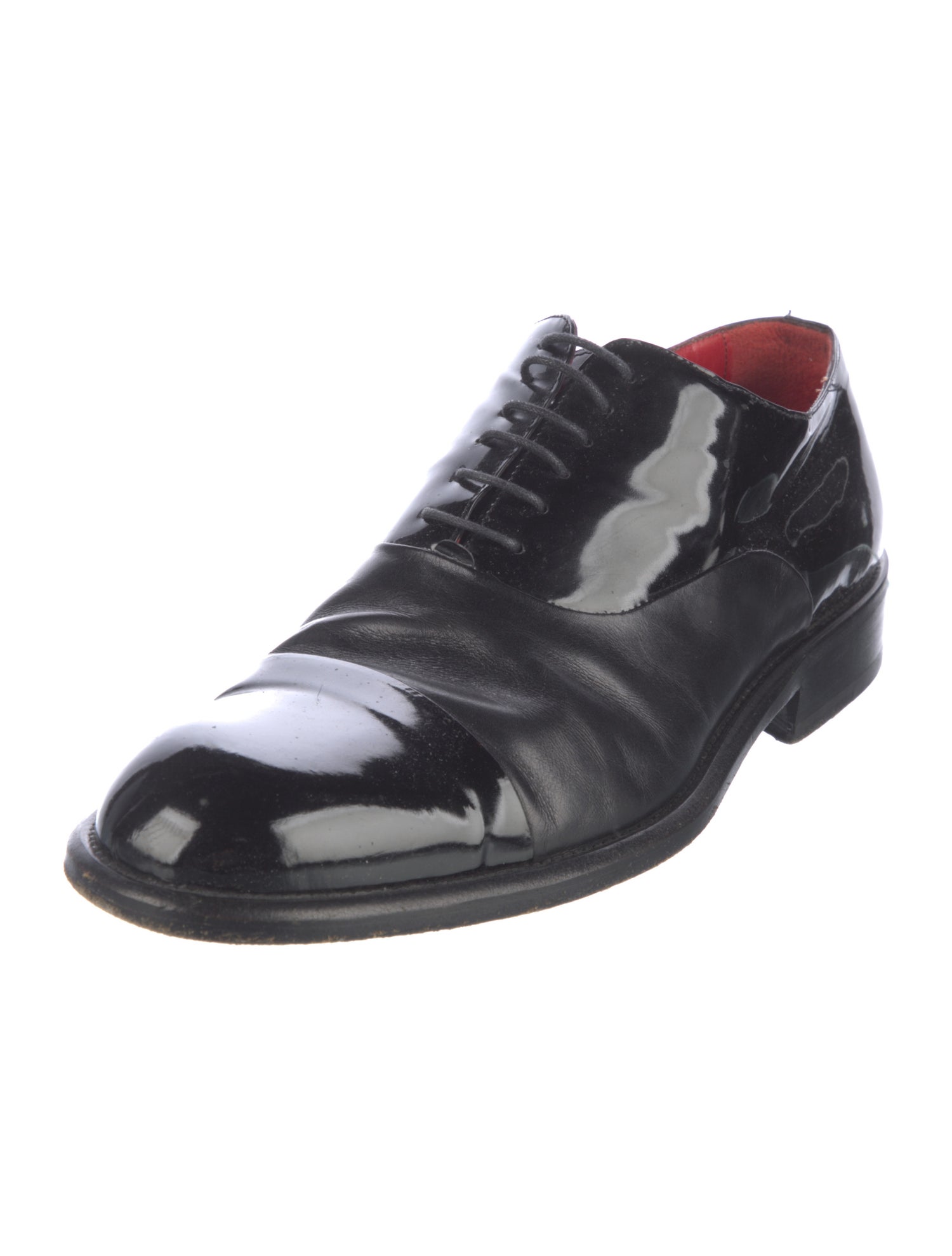 Barney's New York Patent Leather Oxfords