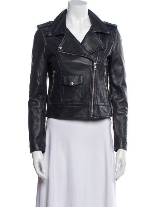 Barney's New York Leather Biker Jacket