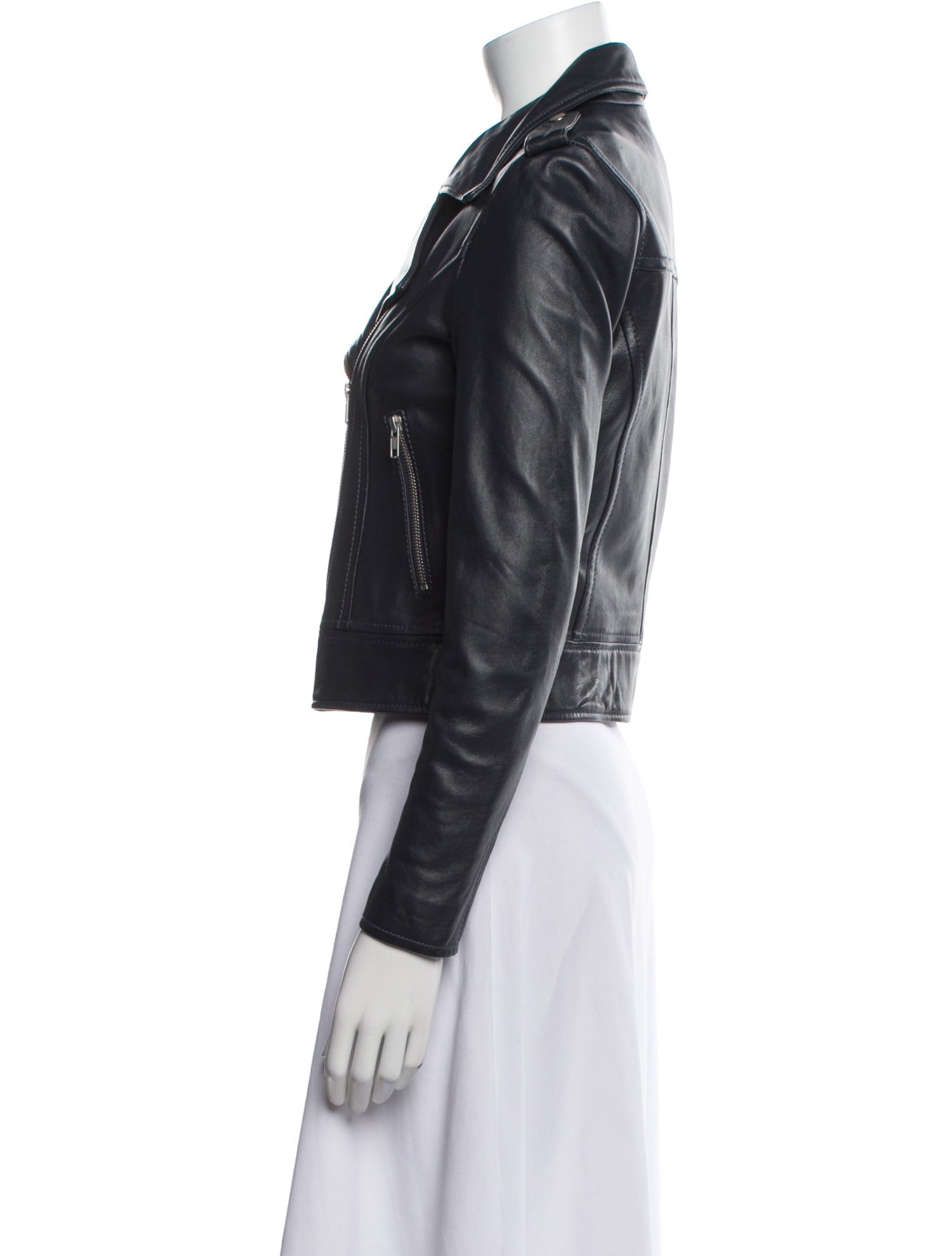Barney's New York Leather Biker Jacket