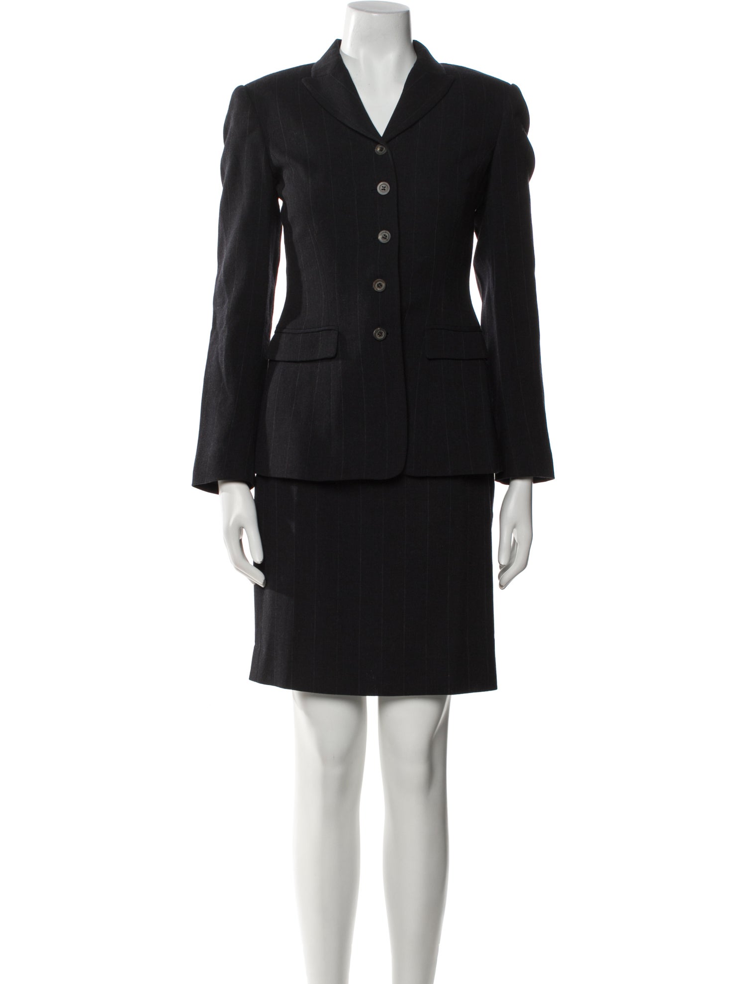 Barney's New York Wool Skirt Suit