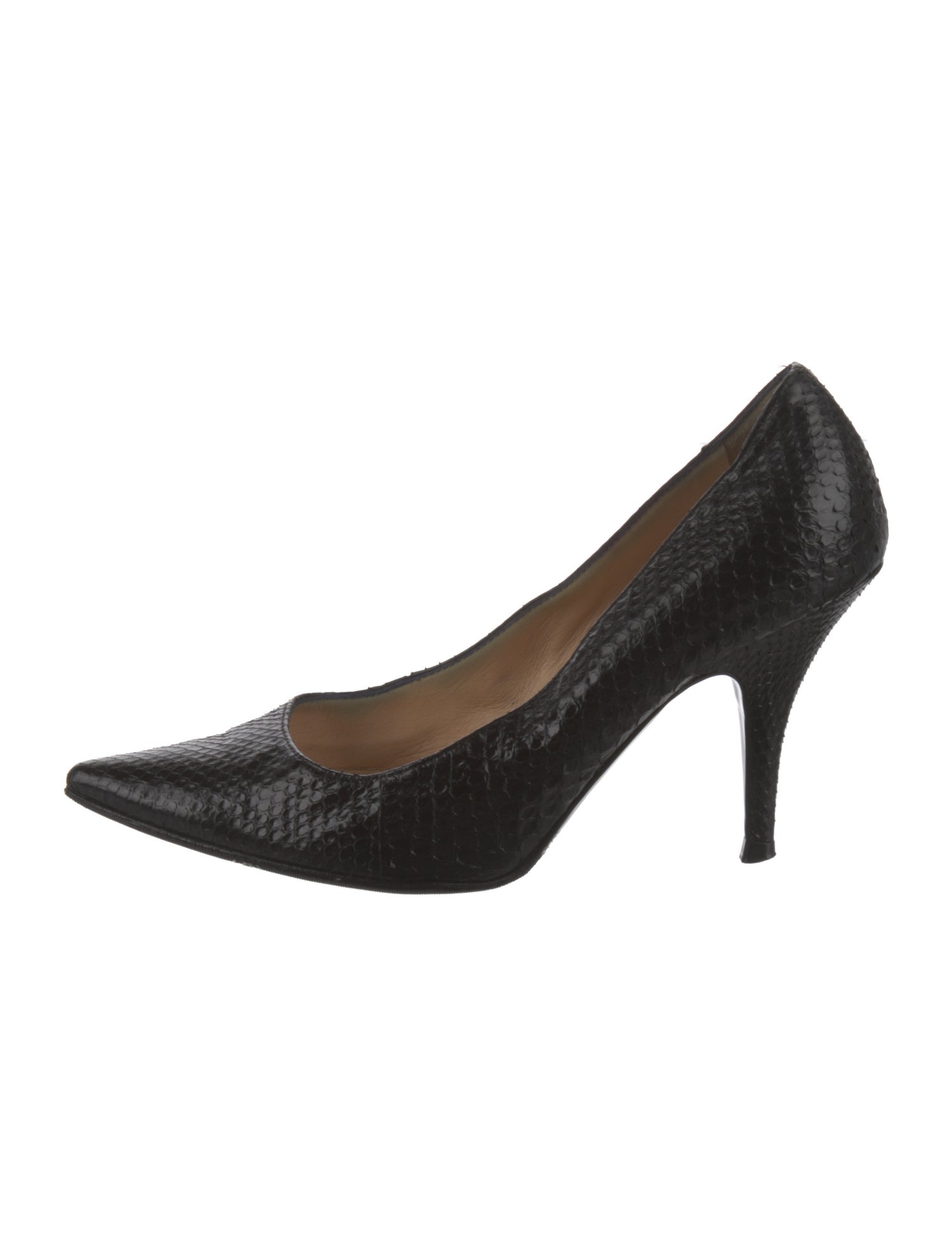 Barney's New York Snakeskin Pumps