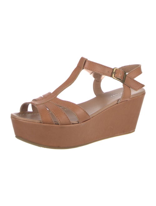 Barney's New York Leather T-Strap Sandals