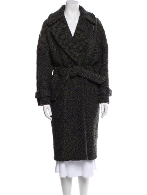 Barney's New York Wool Tweed Pattern Coat