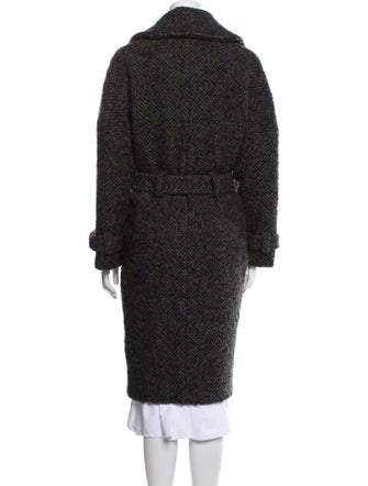 Barney's New York Wool Tweed Pattern Coat