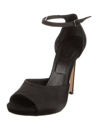 Barney's New York Satin D'Orsay Pumps