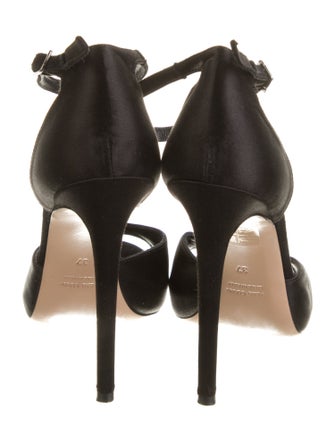 Barney's New York Satin D'Orsay Pumps