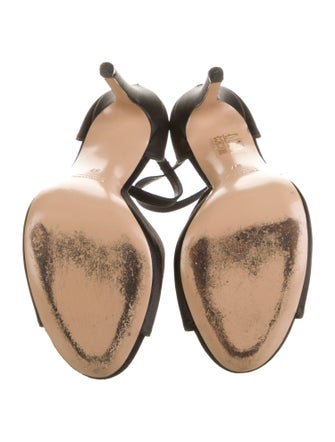 Barney's New York Satin D'Orsay Pumps