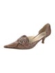 Barney's New York Snakeskin Animal Print D'Orsay Pumps