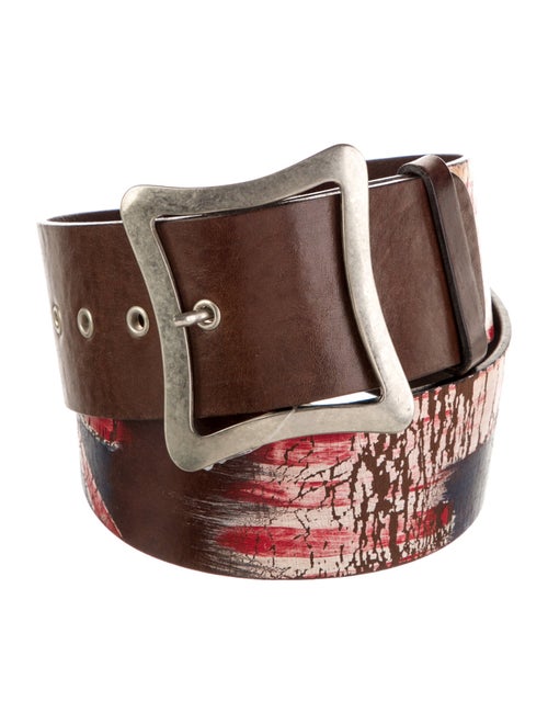 Barney's New York Wide Leather Waist Belt