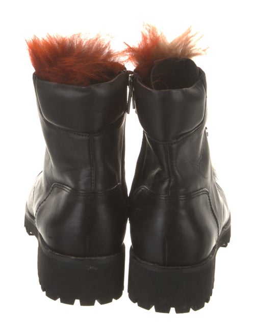 Barney's New York Leather Combat Boots
