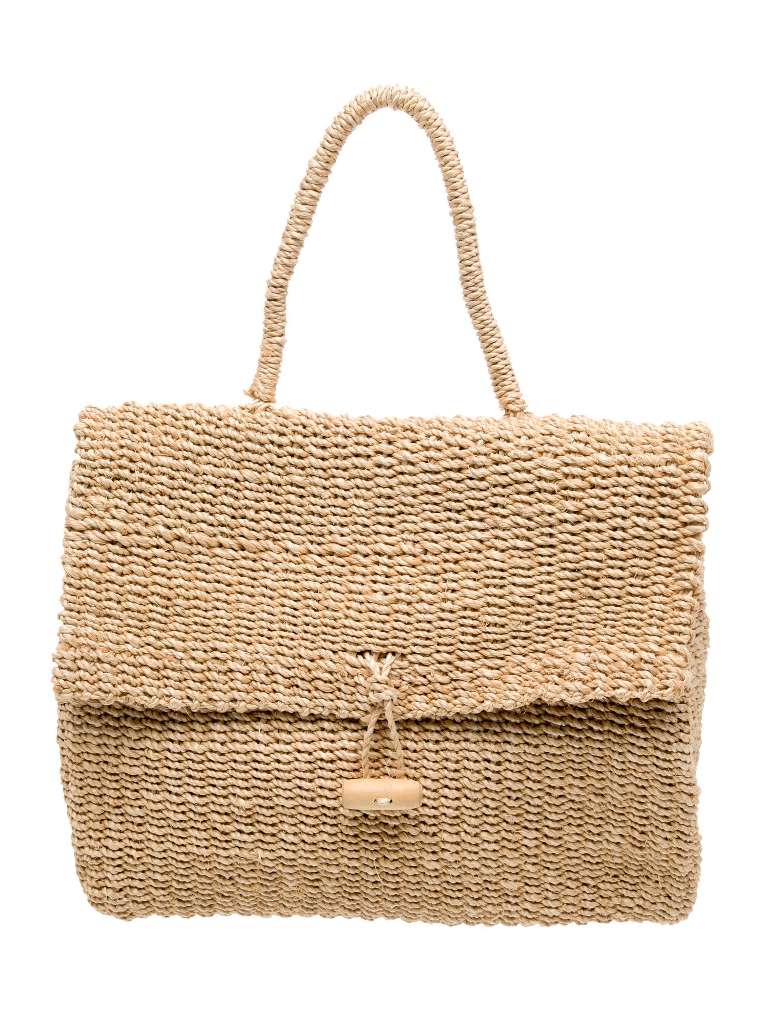 Barney's New York Raffia Top Handle Bag Vintage