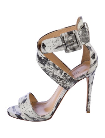 Barney's New York Leather Printed Sandals