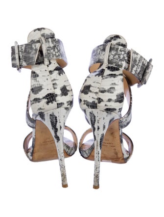 Barney's New York Leather Printed Sandals