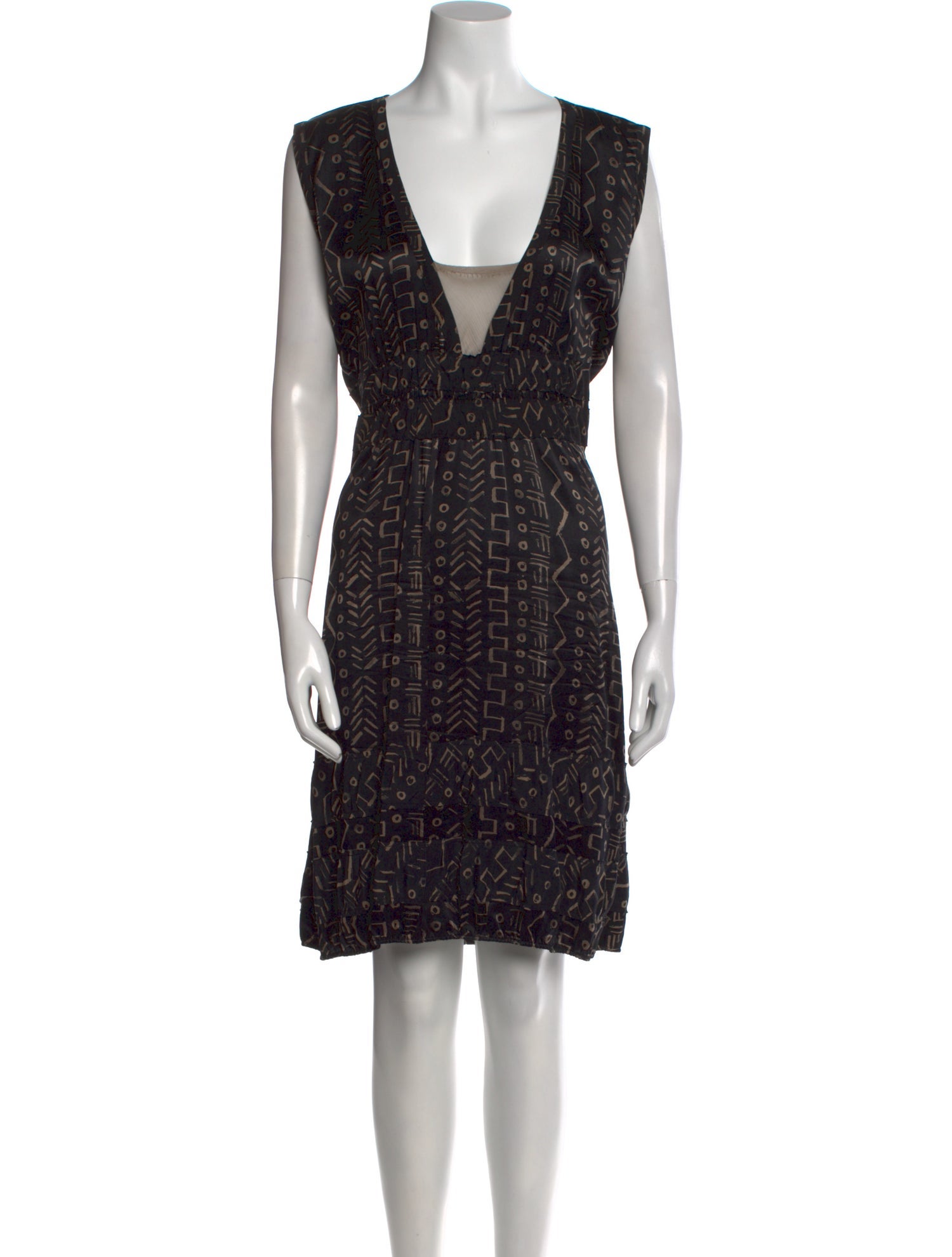 Barney's New York Silk Knee-Length Dress