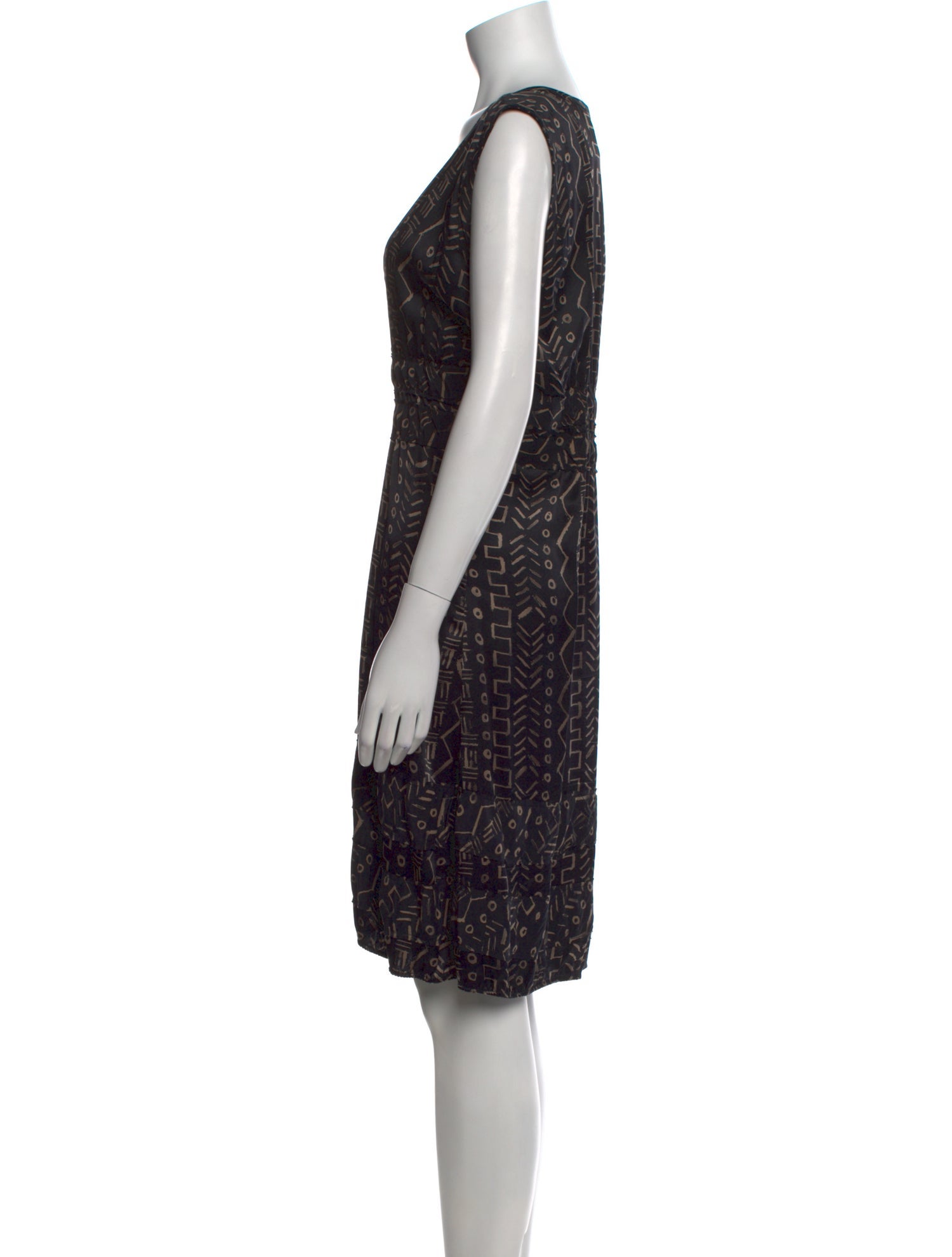 Barney's New York Silk Knee-Length Dress
