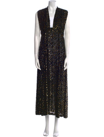 Barney's New York Silk Long Dress