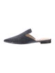 Barney's New York Velvet Grosgrain Trim Mules