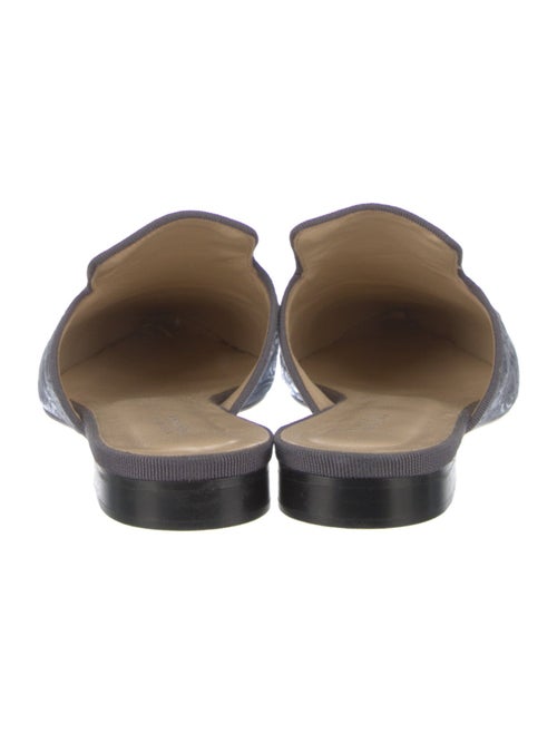 Barney's New York Velvet Grosgrain Trim Mules