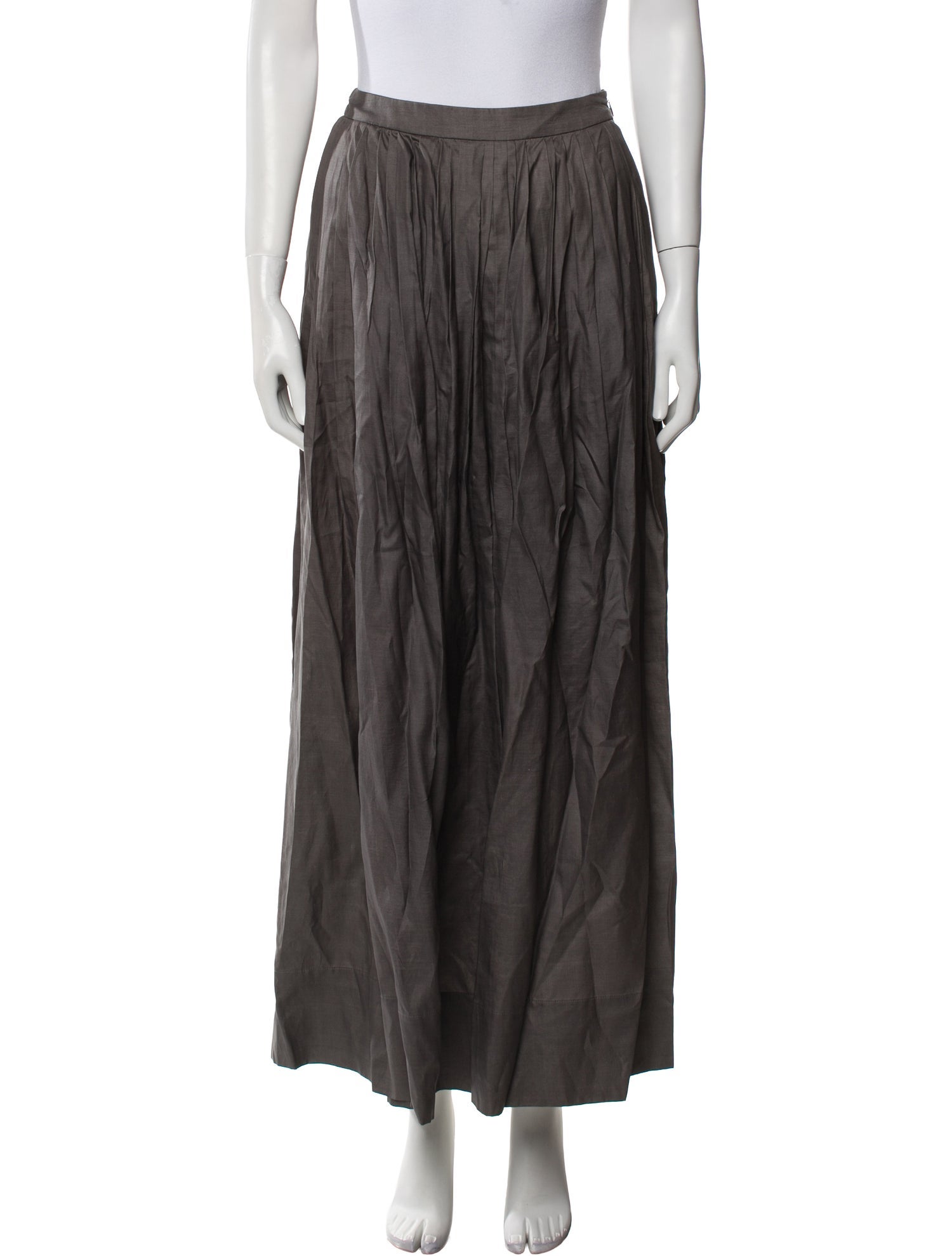Barney's New York Silk Midi Length Skirt