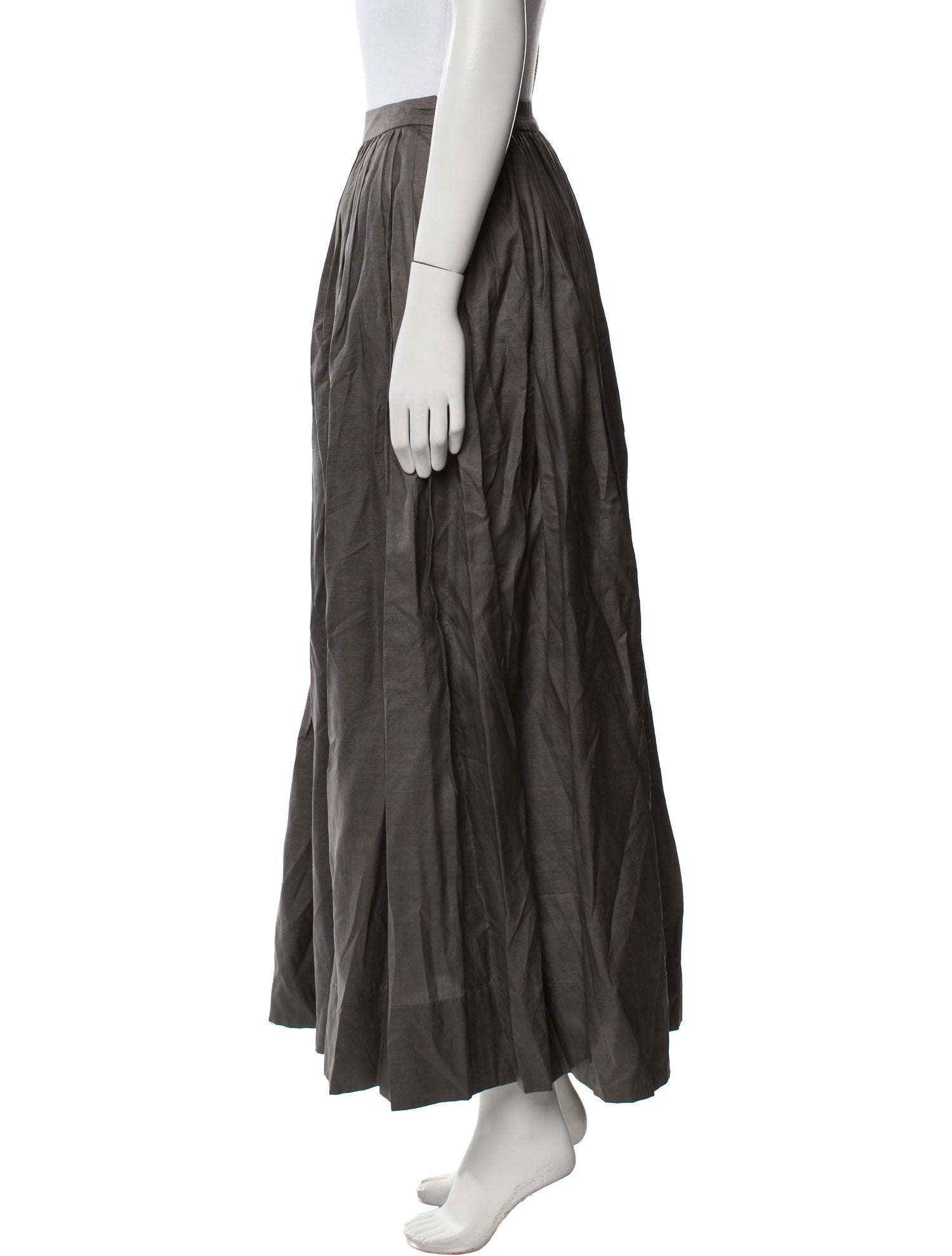 Barney's New York Silk Midi Length Skirt