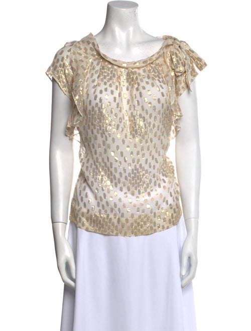 Barney's New York Silk Animal Print Blouse