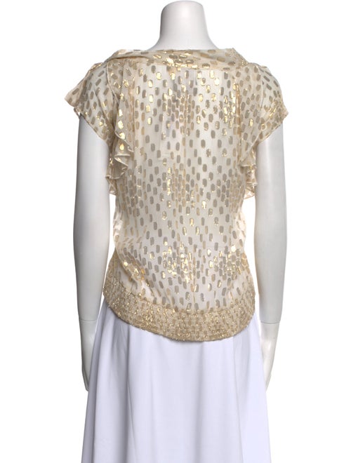 Barney's New York Silk Animal Print Blouse