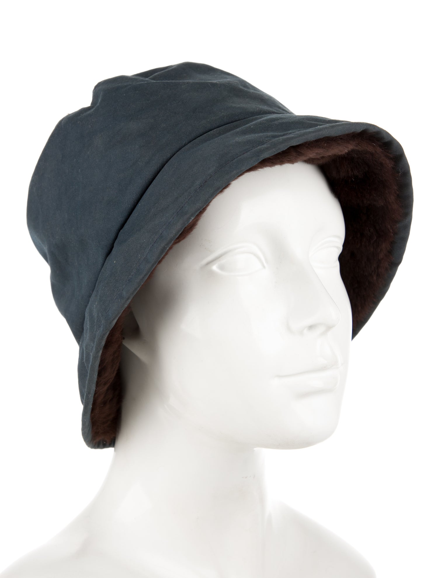 Barney's New York Fur-Lined Bucket Hat
