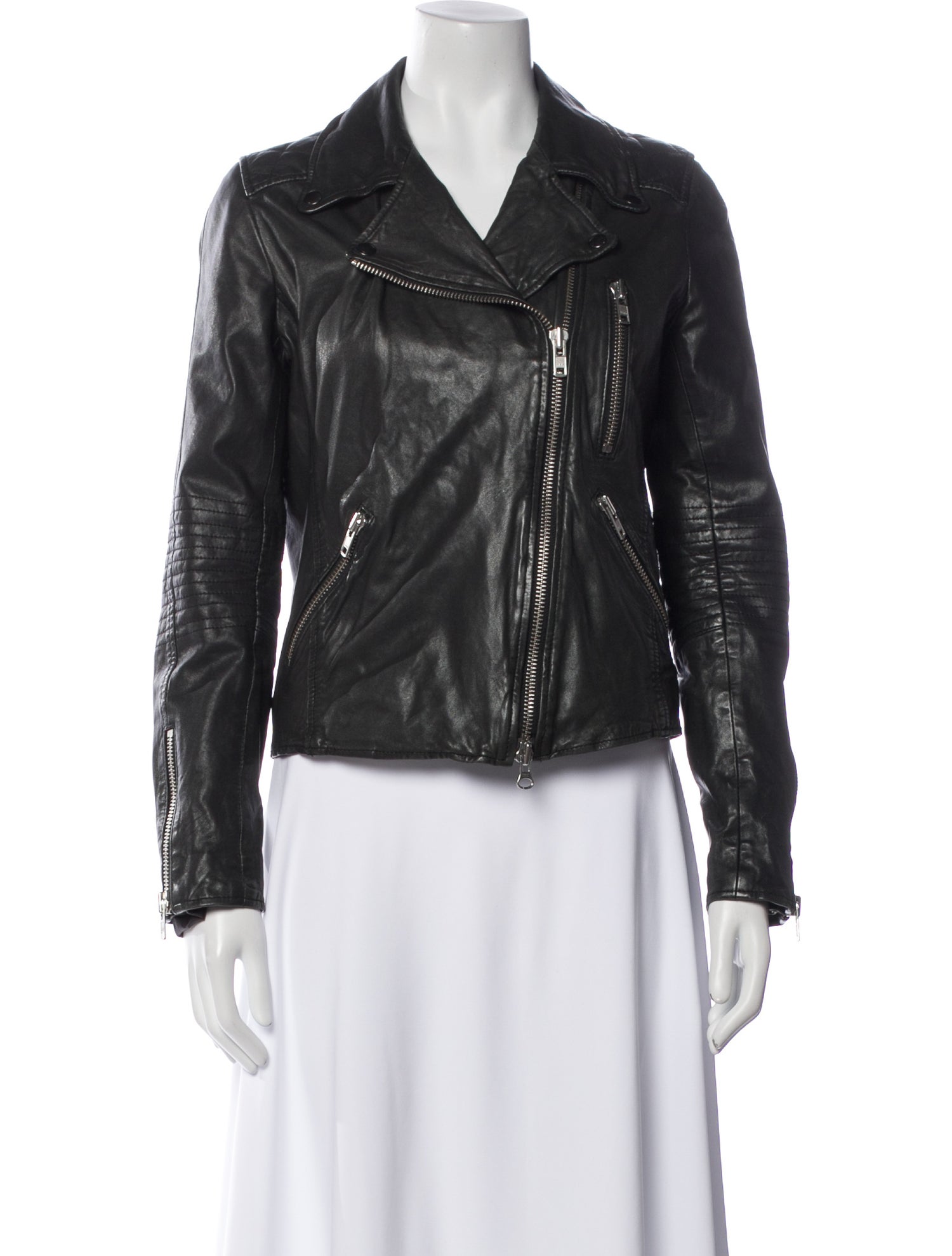 Barney's New York Lambskin Biker Jacket