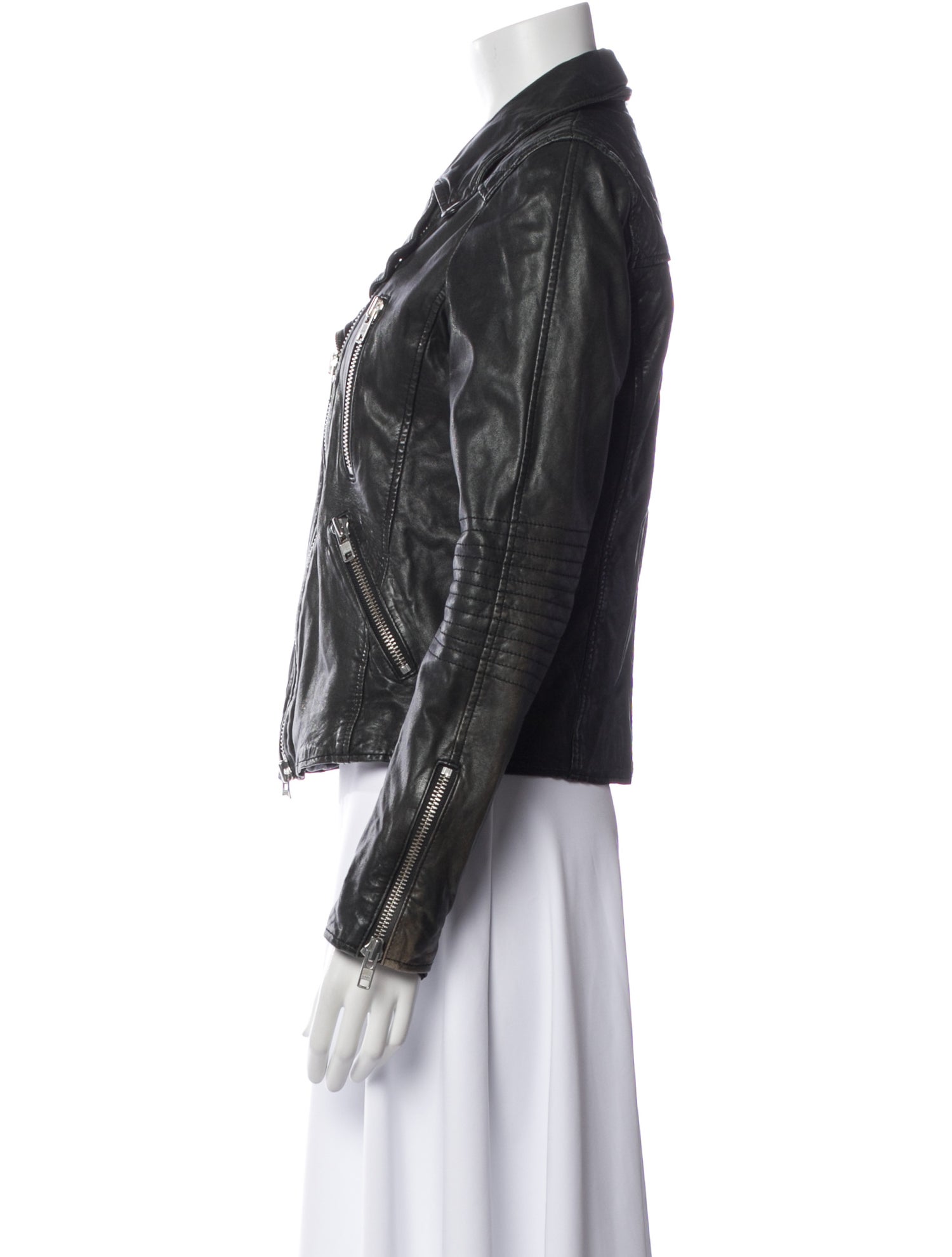 Barney's New York Lambskin Biker Jacket