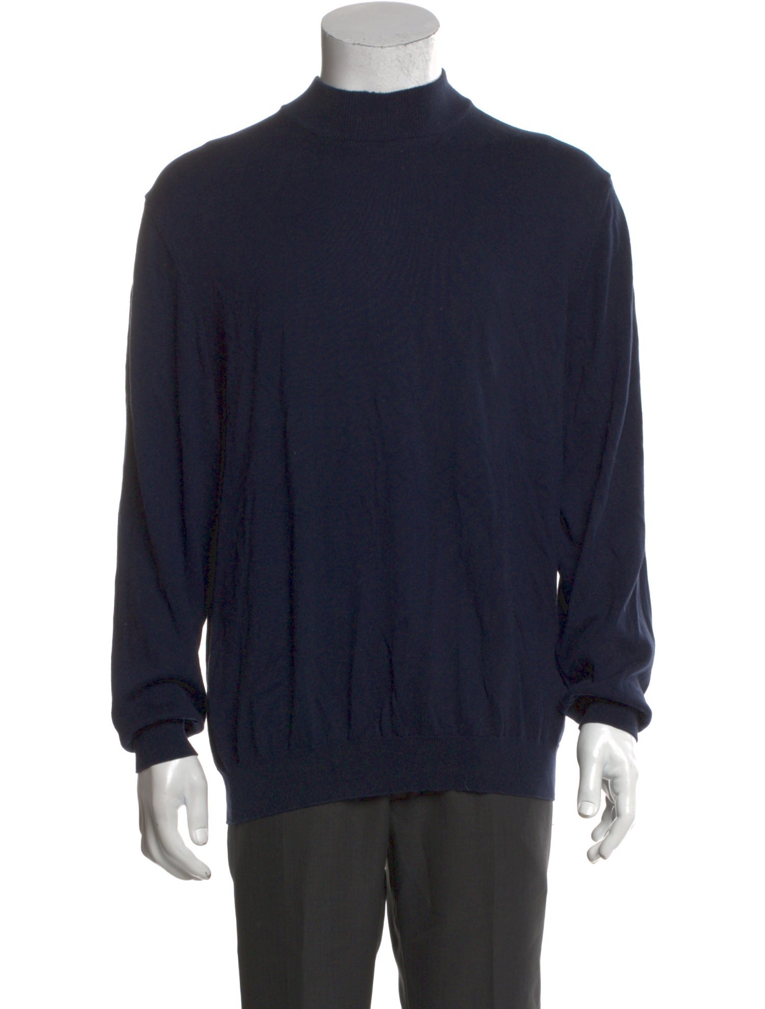 Barney's New York Mock Neck Long Sleeve Pullover