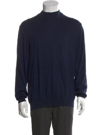 Barney's New York Mock Neck Long Sleeve Pullover