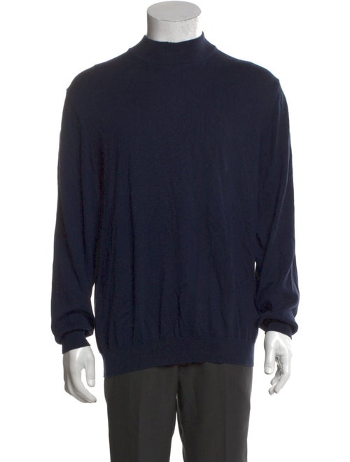 Barney's New York Mock Neck Long Sleeve Pullover