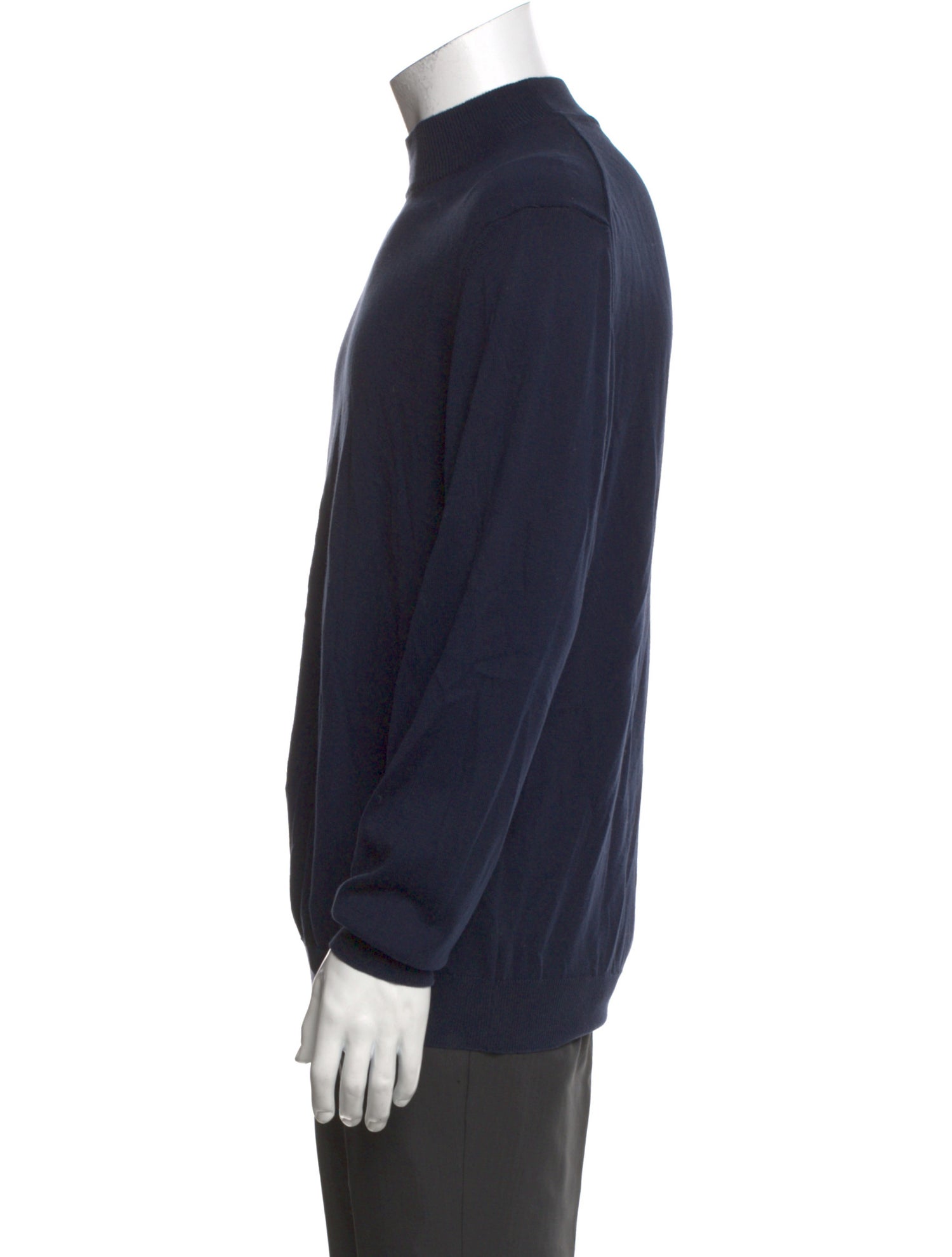 Barney's New York Mock Neck Long Sleeve Pullover
