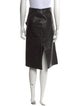 Barney's New York Leather Knee-Length Skirt