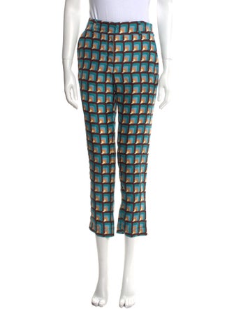 Barney's New York Silk Straight Leg Pants