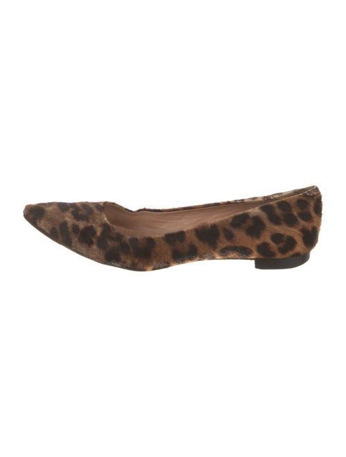 Barney's New York Ponyhair Animal Print Flats