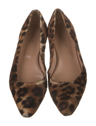 Barney's New York Ponyhair Animal Print Flats