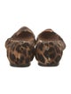 Barney's New York Ponyhair Animal Print Flats