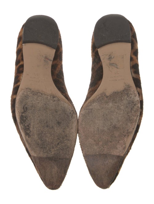 Barney's New York Ponyhair Animal Print Flats