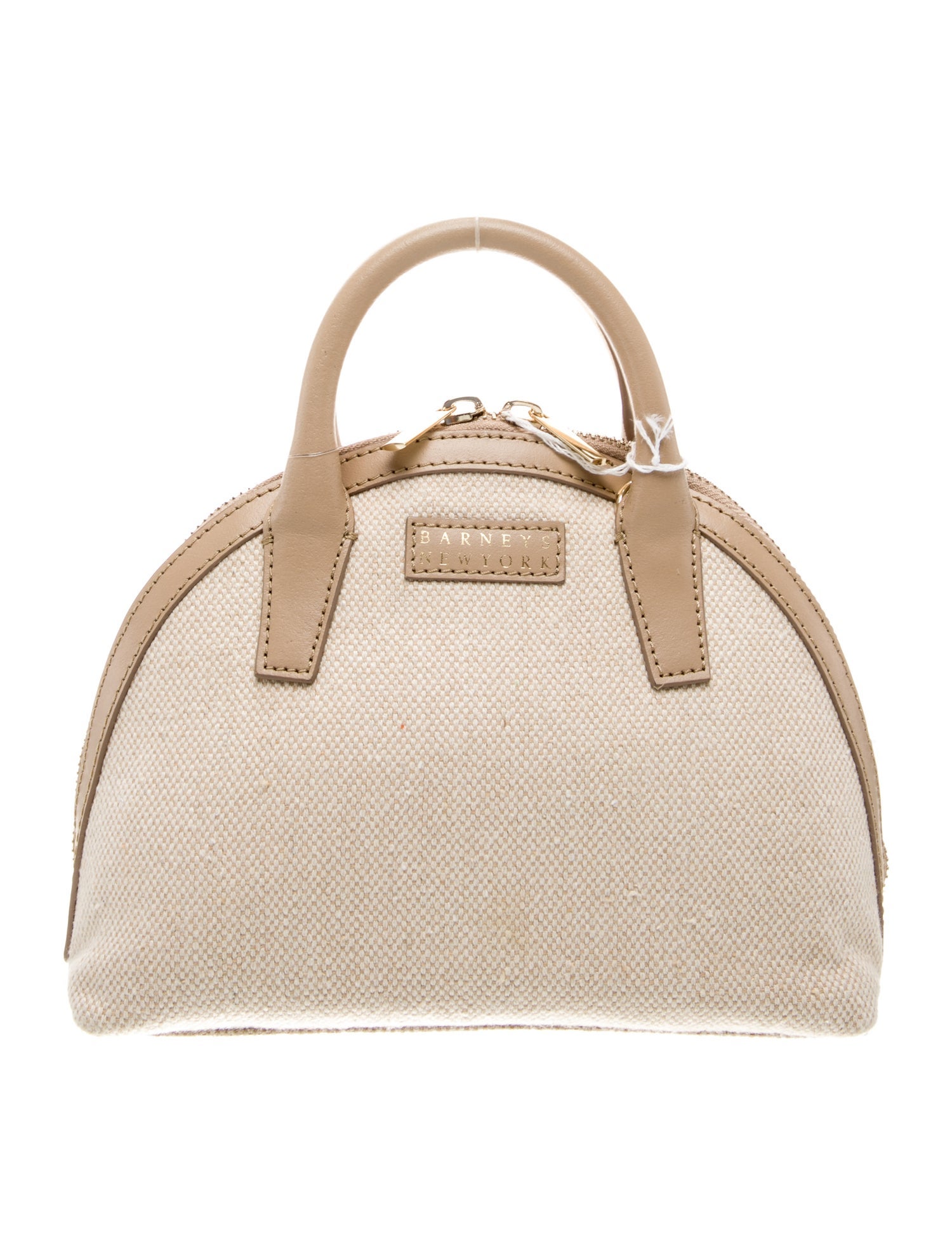 Barney's New York Canvas Top Handle Bag
