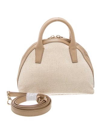 Barney's New York Canvas Top Handle Bag