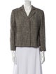 Barney's New York Virgin Wool Tweed Pattern Blazer